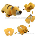 Disney Authoried Manufacturer soft Microbeads pillow Transformative cute neck Pillow tiger plush toy